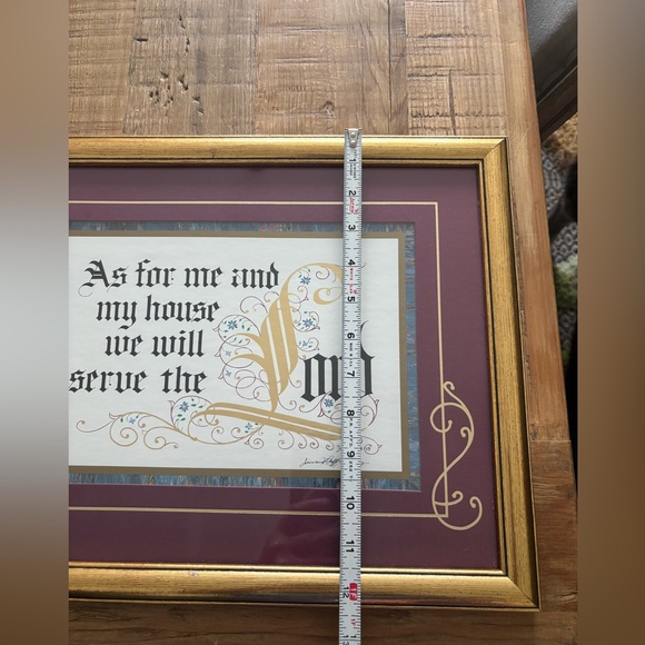 Vtg Home Interior Religious Inspirational Framed Bible Print. 15.25”x12.25” 80’s - Picture 11 of 11